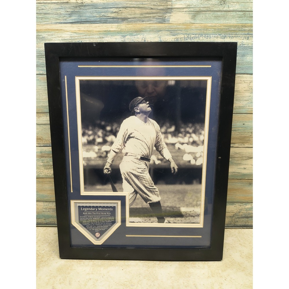 1923 BABE RUTH HITS 1ST HOME RUN IN YANKEE‎ STADIUM - STAMP Steiner